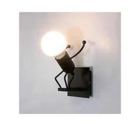 Robot Wall Lamp,creative Little Iron Man Wall Light,retro Cartoon Wall Lights,for Bar Bedroom Kitchen Restaurant Cafe Corridor