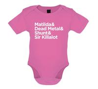 Robot Wars Matilda & Shunt - Body Neonato One-Piece Dead Metal Sir Killalot