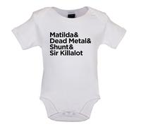 Robot Wars Matilda & Shunt - Body Neonato One-Piece Dead Metal Sir Killalot