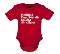 Robot Wars Matilda & Shunt - Body Neonato One-Piece Dead Metal Sir Killalot