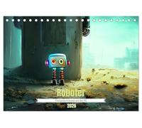 Roboter - Computerträume aus der KI (Tischkalender 2026 DIN A5 quer), CALVENDO Monatskalender: Digitale Kunst von Christine aka stine1