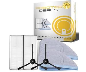 Roboter Deals - Set di accessori, kit di ricambio per Roborock S8, S8 Plus (2 spazzole laterali, 2 pad, 2 filtri)