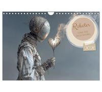 Roboter - Technik, Poesie und ein Hauch Magie (Wandkalender 2026 DIN A4 quer), CALVENDO Monatskalender: KI-Bilder kleiner Roboter, die Alltag, Abenteuer und Fantasie liebevoll verbinden