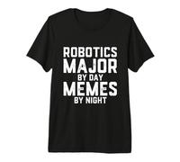 Robotica Maggiore di Giorno Meme di Notte Robotica Meccatronica Maglietta Premium