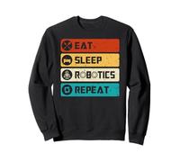 Robotics Engineer Funny Robot, Eat Sleep Robotics Repeat Felpa