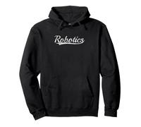 Robotics Retro Varsity Science Engineering Tech Aesthetic Felpa con Cappuccio