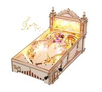 Robotime 3D Flipper Puzzle Divertente Gioco da Tavolo Meccanico Kit di Costruzione di Modello in Legno per Adulti 14+ Adolescenti