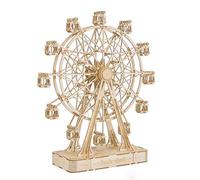 Robotime 3D Puzzle per bambini Kit di modelli in legno che costruiscono puzzle Rompicapo Regalo per 8 anni (Ferris Wheel)