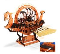 Robotime Boat modelli in legno Puzzle 3D kit modello in legno Viking Dragon Ship con motore e luce a LED regali unici nave