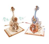 Robotime Carillon in Legno Puzzle AMK63 Magic Violoncello Casa Riscaldamento Regalo Musicale Kit per Hobby Giocattolo Decorazioni per la Casa per Adulti Adolescenti STAMK63