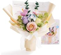 Robotime Fiore Puzzle 3D Kit modello fai da te Accessori per la decorazione della casa Regali per il soggiorno per le donne Bouquet del tempo primaverile AF01J