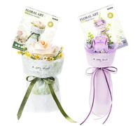 Robotime Flower Puzzle 3D Kit modello Decorazione Decorazioni per la casa Accessori Soggiorno Regali per le donne Camelia Viola Rosa