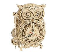 ROBOTIME Orologio Gufo in Legno con Timer e Campanella, LK503