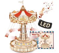 RoboTime puzzle 3D carillon - giostra a catene con LED e melodia