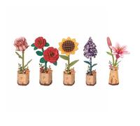 Robotime Puzzle 3D in legno Bouquet di fiori Bloom in legno Kit modello artigianale Fiori eterni Regalo romantico per il compleanno della festa della mamma