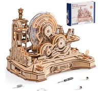 ROBOTIME Puzzle 3D in legno marmo Run Set - Puzzle 3D per adulti - Kit modello meccanico per adulti - Kit di costruzione di modelli - Spazio/STEM/regalo di ingegneria