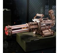 ROBOTIME Puzzle 3D in Legno per Adulti e Adolescenti,Kit Modello Meccanico Fai-da-Te 412 Pezzi,Lanciatore a Elastici,Regalo Creativo per Appassionati di Puzzle e Collezionisti,LQA01