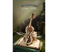 ROBOTIME Puzzle 3D in Legno per Adulti Kit Modello di Scatola Musicale Fai da Te per Costruire Kit di Costruzione di Autoassemblaggio Torre di Controllo dell'Aereo