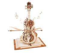 Robotime Puzzle 3D in legno ROKR Divertente violoncello magico Strumento musicale meccanico Giocattoli creativi per bambini AMK63