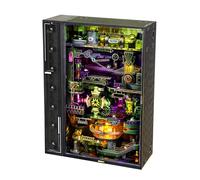 ROBOTIME Puzzle 3D Mondo Parallelo Città Alchemica - Modello Interattivo con Circuito a Biglie e Luci Ritmiche, Kit Meccanico in PVC per Adolescenti e Adulti, MR04S