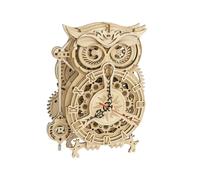 Robotime ROKR 3D Puzzle in legno gufo orologio modello Kit di costruzione giocattoli per bambini bambini ragazzi LK503