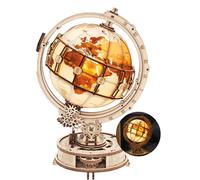 Robotime Rokr 3D Puzzle in Legno Modello Building Block Set con Luce LED Luminosa 180 Pezzi Regalo per Adolescenti e Adulti Decorazioni per la Casa