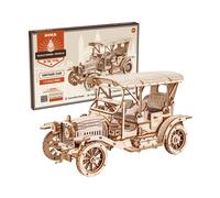Robotime Rokr Classic Car 3D Puzzle in legno giocattoli Montessori auto d'epoca kit di costruzione di modelli in scala 1:15 per bambini