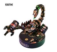 Robotime Rokr Emperor Scorpion 3D Puzzle con motore e luce interattiva divertente assemblaggio giocattoli mobili regali per adolescenti adulti MI04