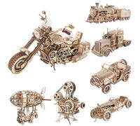 Robotime ROKR Kit di costruzione di modelli di puzzle in legno 3D fai da te, giocattoli regalo per bambini e adolescenti