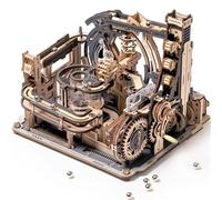 Robotime Rokr Kit modello elettrico Marmo Spaceport Puzzle 3D Rompicapo Puzzle in legno Giocattolo da costruzione Regali per uomini/donne/adolescenti Linkage package