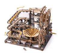 Robotime ROKR Marble Night City 3D Puzzle in legno giochi assemblaggio Waterwheel Model Toys for Children Kids Birthday Gift Waterwheel Coaster