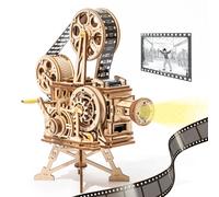 Robotime ROKR Proiettore a manovella Film classico Vitascope 3D Puzzle in legno Modello Giocattoli da costruzione per bambini Adulti LK601