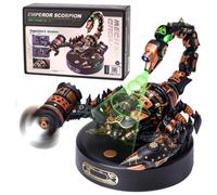 Robotime Rokr Puzzle 3D in metallo Imperatore Scorpione con luce a LED di regalo per bambini in stile industriale