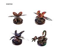 Robotime Rokr Set di blocchi di costruzione di assemblaggio 3D - Imperatore Scorpione Scarabeo Moneta d'oro Tartaruga - 4 tipi di puzzle in plastica Serie MI