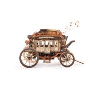 Robotime Rokr Stagecoach Carillon Puzzle in legno 3D per adulti Compleanno Regalo per il giorno dell'anniversario Hobby STEM Kit Modello Facile da costruire AMKA1