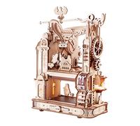 Robotime Rokr Stampa Presse 3D Puzzle fai da te Regali per la famiglia del fidanzato Giocattoli in legno con luce a LED Kit di blocchi di costruzione Gioca LK602