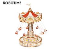 Robotime Rokr Swing Ride Carillon fai da te Building Block Parco divertimenti Serie per bambini Regalo per adulti Puzzle in legno 3D di facile montaggio