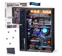 Robotime Rokr The Last City - Marble Run futuristico Cyberpunk Regalo per uomo Modello di puzzle 3D Decorazione da gioco automatica