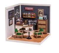 Robotime Rolife 3D Puzzle di plastica Super Store Breezy Time Cafe Kit casa delle bambole in miniatura fai da te