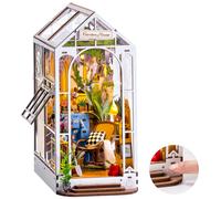 Robotime Rolife Original Garden House Kit scaffale per libri inserto facile da montare giocattoli regali per bambini ragazze decorazione per la casa Book Nook