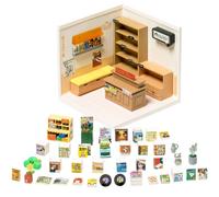 Robotime Rolife Super Creat Plastic Buliding Blocks Kit casa in miniatura fai da te per bambini e adulti Puzzle 3D Multi-scena per divertimento DW006