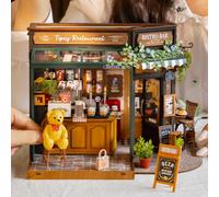 Robotime Rolife Tipsy Restaurant kit Kit casa in miniatura fai da te scrivania libreria decorazione per adulti Idea regalo per ragazze ragazzi bambini