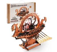 Robotime Viking Dragon Ship puzzle meccanici in legno 229 pezzi artigianato Hobby Building Kit anniversario di compleanno per adulti STLK802