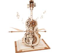 ROBOTIME violoncello magico - puzzle meccanico 3D in legno e carillon