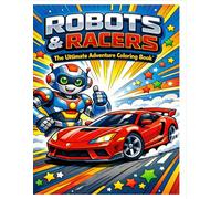 ROBOTS & RACERS: The Ultimate Adventure Coloring Book