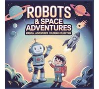 Robots & Space Adventures: A Fun Coloring Book for Kids Ages 4-8 Featuring Friendly Robots, Astronauts, and Cosmic Explorations