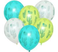 ROB'S BALLOONS 6 palloncini con cactus - lattice biologico, 30 cm, adatti all'elio, Made in Europe