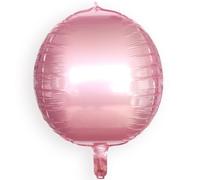 ROB'S BALLOONS Palloncino 4D in pellicola, 30 cm, colori colorati e effetto cromato, elio e aria, colore: rosa