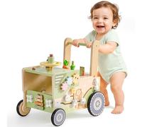 ROBUD Girello per Bambini da 1 a 2 Anni, Bambini Girello in Legno, Centro Attività Montessori per L'apprendimento di Bambini e Bambine, Regalo per Bambini 10 Mesi+ (Velocità e Altezza Regolabili)