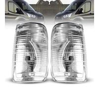 ROBUST Set di Lenti per Lampada Indicatore Specchietto Retrovisore Trasparenti Sinistra e Destra Coppia Per Ford Transit Mk8 2014-2019 BK3113B382AB BK3113B381AB 1847387 1847389